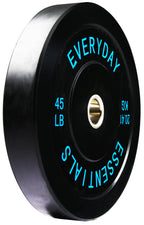 Everyday Essentials Olympic Bumper Plate Weight Plate with Steel Hub, 45 lbs