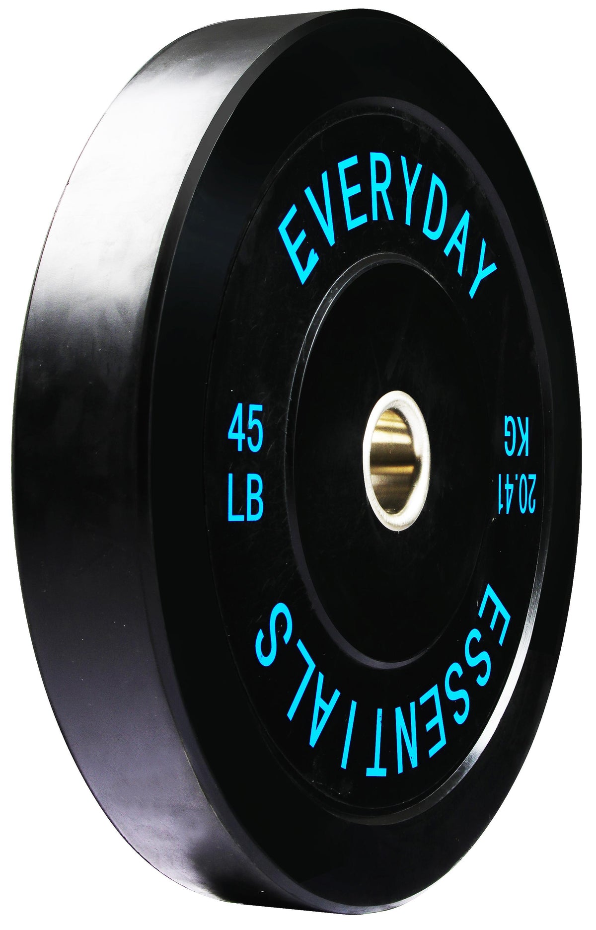 Everyday Essentials Olympic Bumper Plate Weight Plate with Steel Hub, 45 lbs
