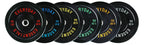 Everyday Essentials Olympic Bumper Plate Weight Plate with Steel Hub, 45 lbs