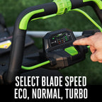 Electric Lawn Mower, Self-Propelled Cordless with 22" Aluminum Deck, Select Cut and Touch Drive, Battery and Charger Not Included - LM2200SP