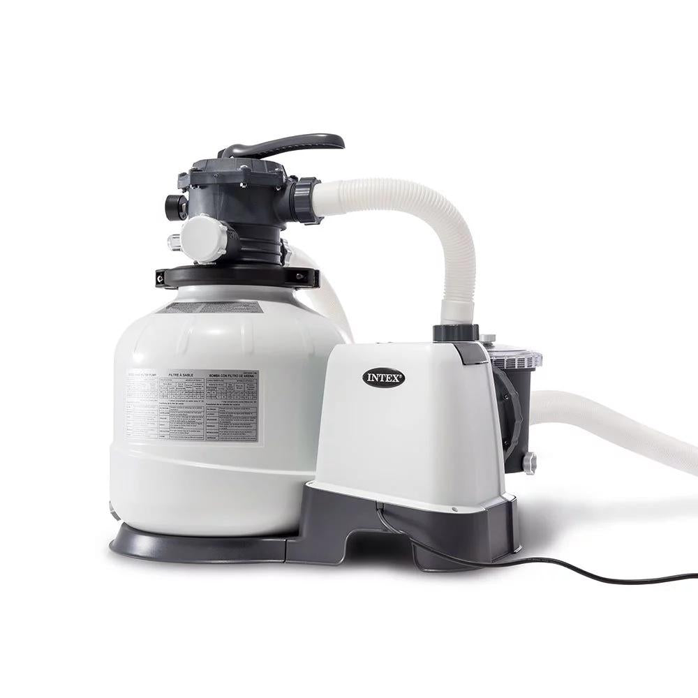 intex 2800 gph above ground pool sand filter pump with automatic timer (2 pack)