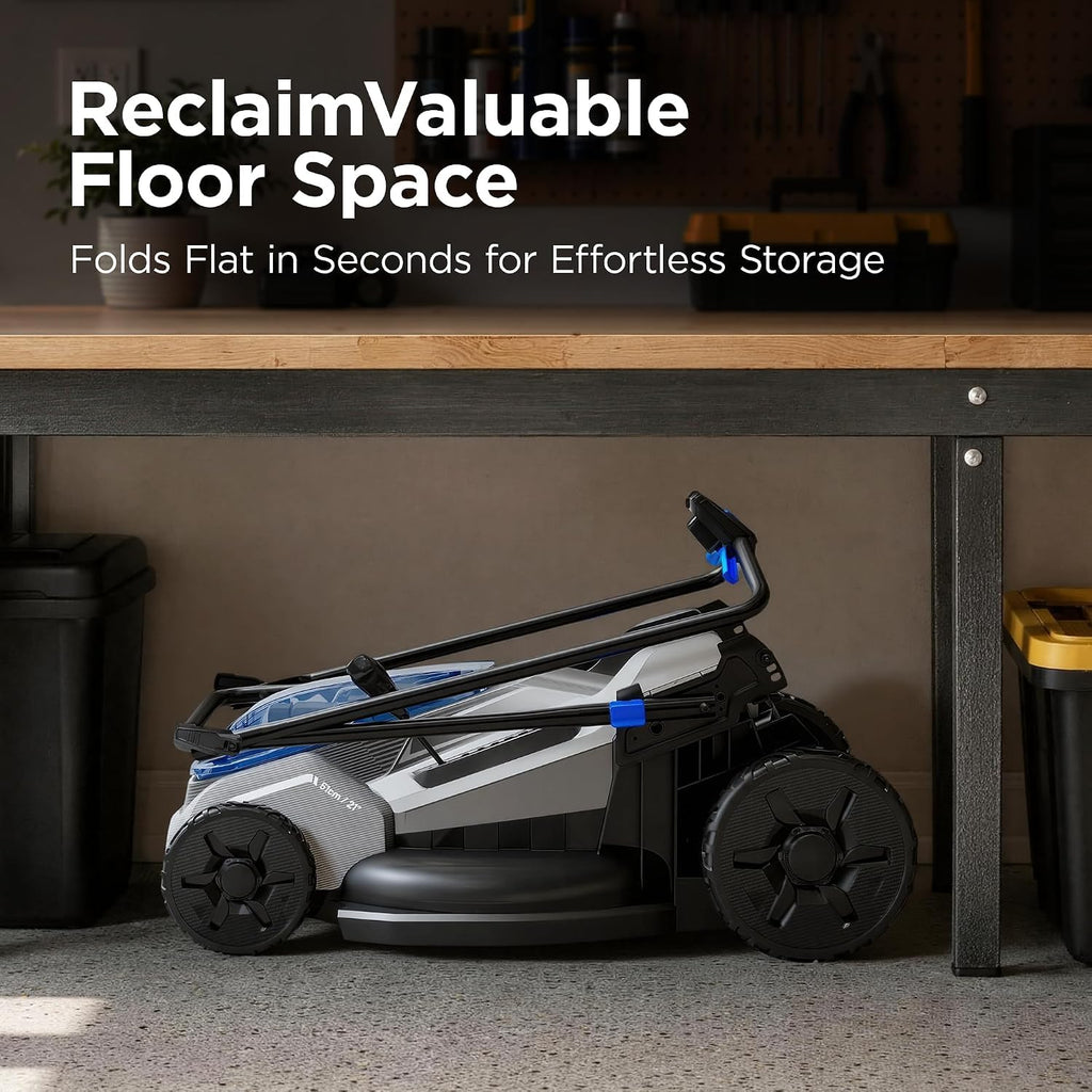 40V Cordless Lawn Mower with Dual 4.0Ah Batteries, 21" Lightweight Push Mower &amp; Charger, Ultra-Quiet Motor for Backyard Maintenance and Lawn Care