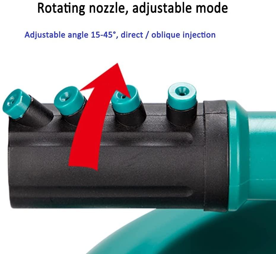 BBGS Garden Sprinkler with Hose, Automatic Lawn Water Sprinkler 360° 3 Arm Rotating Sprinkler System for Watering Lawn Plants Flowers Veggies (Size : 3/4" hose-30m)