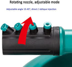 BBGS Garden Lawn Sprinkler with Hose, Automatic Water Sprinkler, 360 Degree Rotating 3 Arms Water Sprinkler Irrigation System (Size : 3/4" hose-30m)