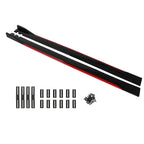 78.7" Universal Side Skirt Extensions Rocker Panel Splitters Lip Polypropylene Fit ord Mustang Focus RS ST Fiesta Mondeo All Models Generic