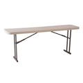 96 in. White Plastic Portable Folding Seminar Table