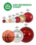 Multipiece Finial Shatterproof Large Ornament, 38", Red Gold Green