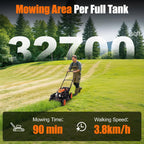 21" Self-Propelled Gas Lawn Mower with 170CC 4-Stroke Engine, 7 Cutting Heights, 3-in-1 Mulch/Bag/Discharge, 1.9-Bushel Grass Bag, EPA Compliant