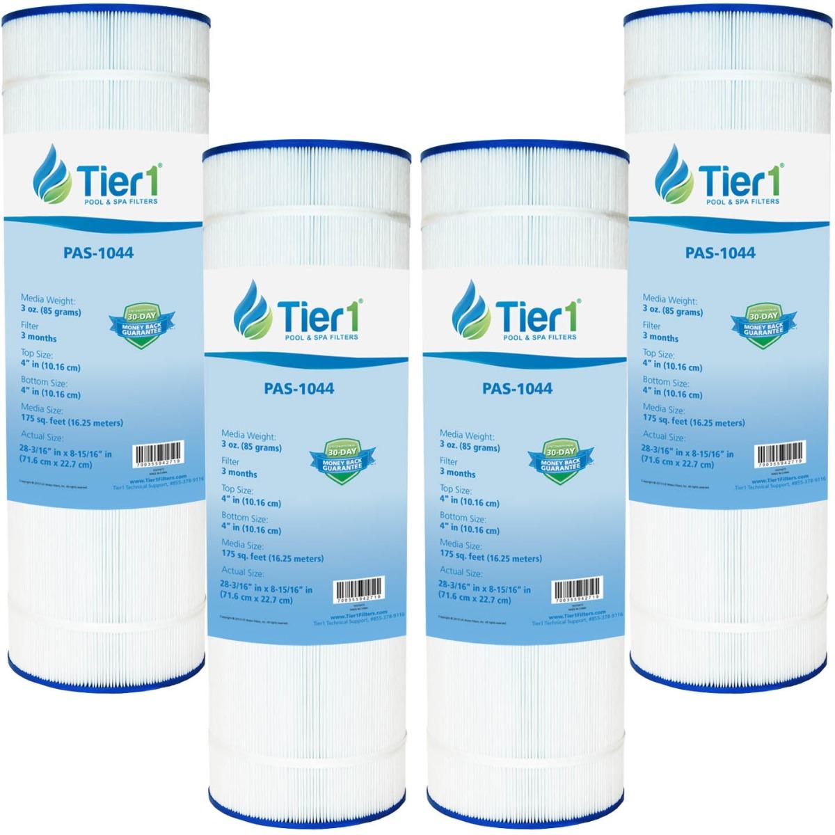 tier1 pool &amp; spa filter replacement for hayward cx1750re, c1900re, starclear plus c8417, filbur fc-1294, pleatco pa175, waterway pro clean 175 pleated filter cartridge 4 pack