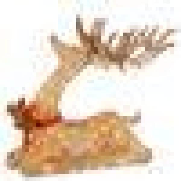 31 in. Pre-lit Resting Reindeer