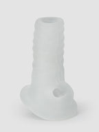 Perfect Fit 4 Inch Open Ended Penis Sleeve With Ball Loop, Clear