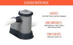 1500 gph filter pump for above ground swimming pool 58390e+1*filter cartridge a+