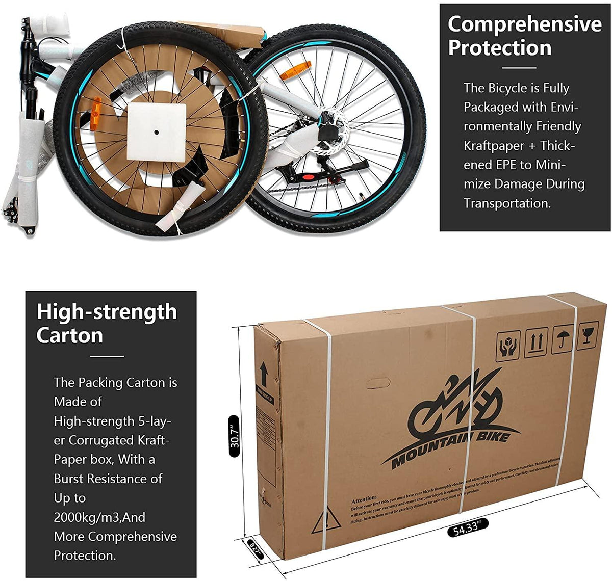 AMOWARE Mountain Bike for Adults, 17 Inch Aluminum Frame Size, 21 Speeds, 27.5-Inch Wheels,Full Suspension Disc Brake, Front and Rear Brakes