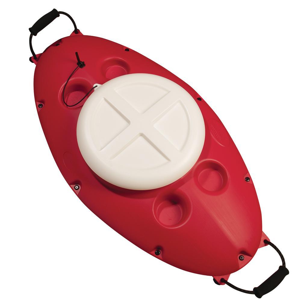 30 Qt. Outdoor Insulated Floating Cooler in Red