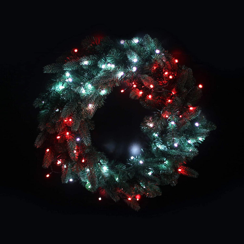 Twinkly TWR050SPP-BUS Special Edition App Controlled Pre-lit Wreath, 50 RGB+W LEDs - Generation II