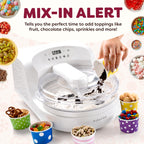 Chill Ice Cream Maker with ‑In Compressor, No Pre‑Freezing, Real Ice Cream in Minutes*, Gelato, Sorbet, Rolled, Non‑Dairy, Mix‑Ins, Easy Clean Up, Quiet, Makes Up to 2 Pints