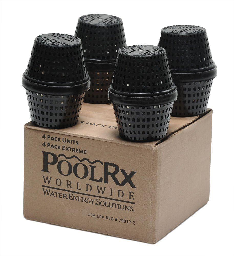 PoolRX 101067 4-Pack Black Unit Algaecide for 20000 to 30000 Gallons