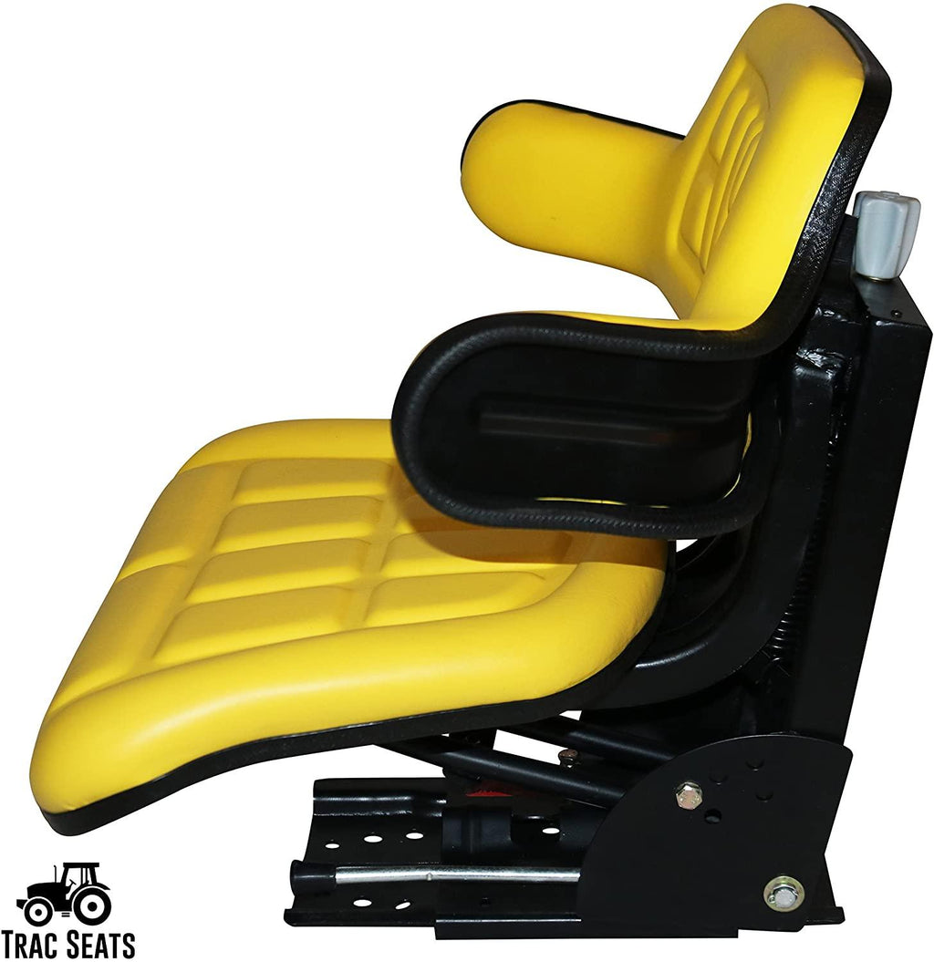 trac seats yellow suspension tractor seat fits john deere 1020,1530,2020,2030,2040,2155, 2280, 5210 brand(same day  - get it fast!! view our transit map)