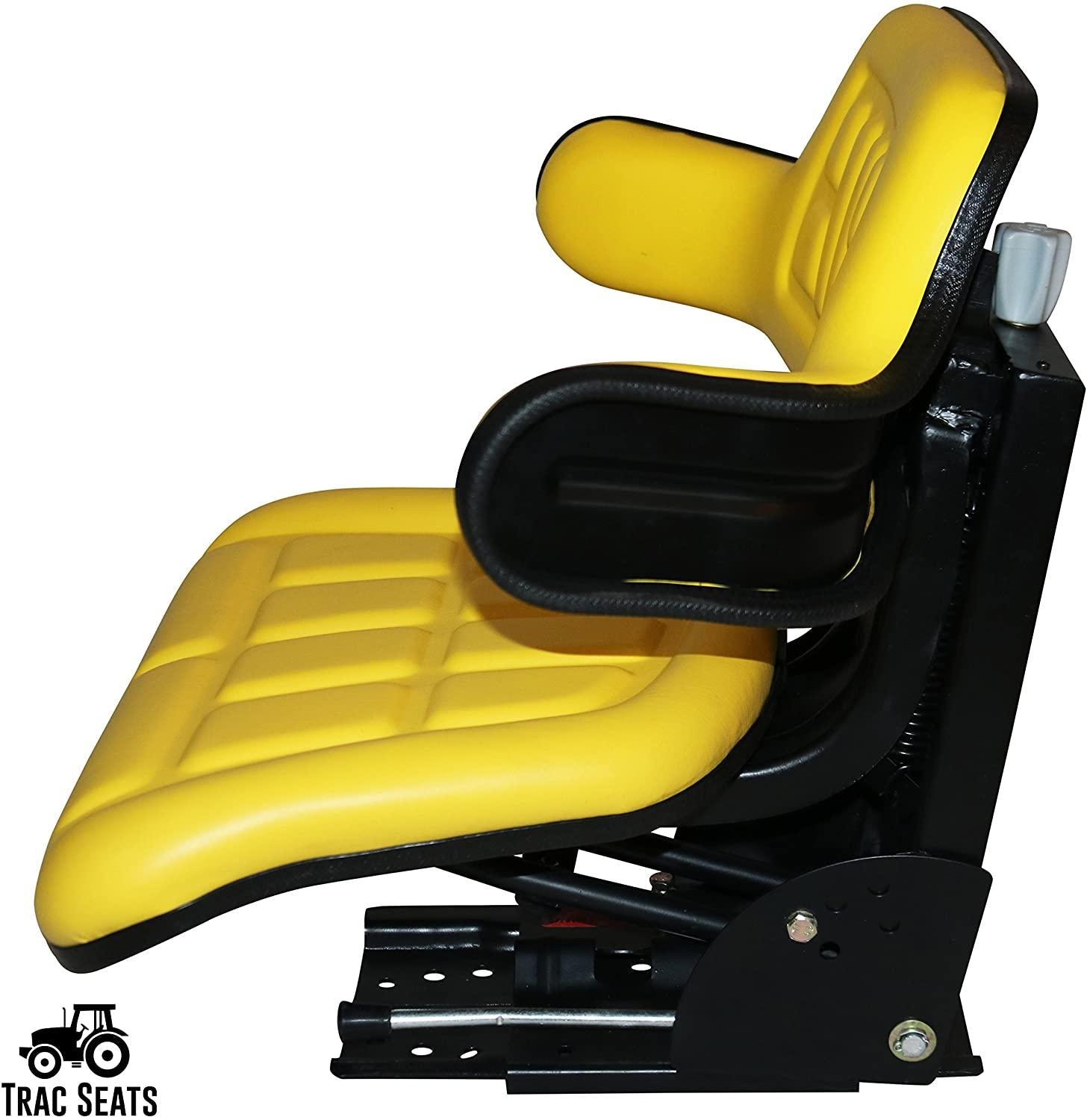 trac seats yellow suspension tractor seat fits john deere 1020,1530,2020,2030,2040,2155, 2280, 5210 brand(same day  - get it fast!! view our transit map)
