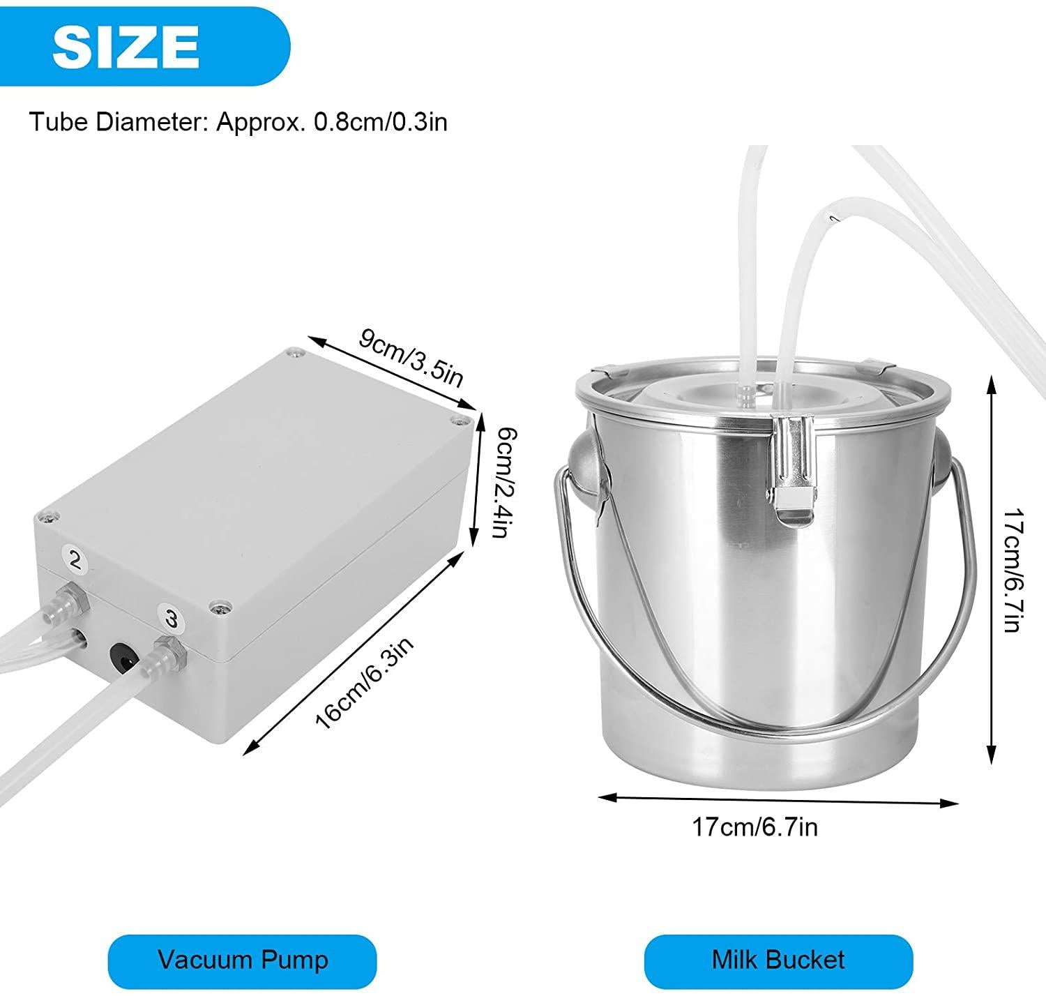 01 02 015 milking machine, 3l cow milking device for cow livestock farm(#1)