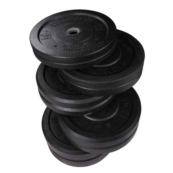 Body Solid - Premium Bumper Set Black 260 lbs