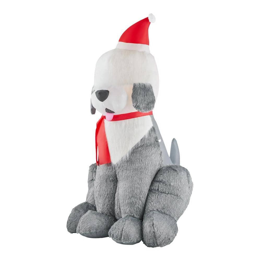 7 ft Fuzzy Sheep Dog Holiday Inflatable