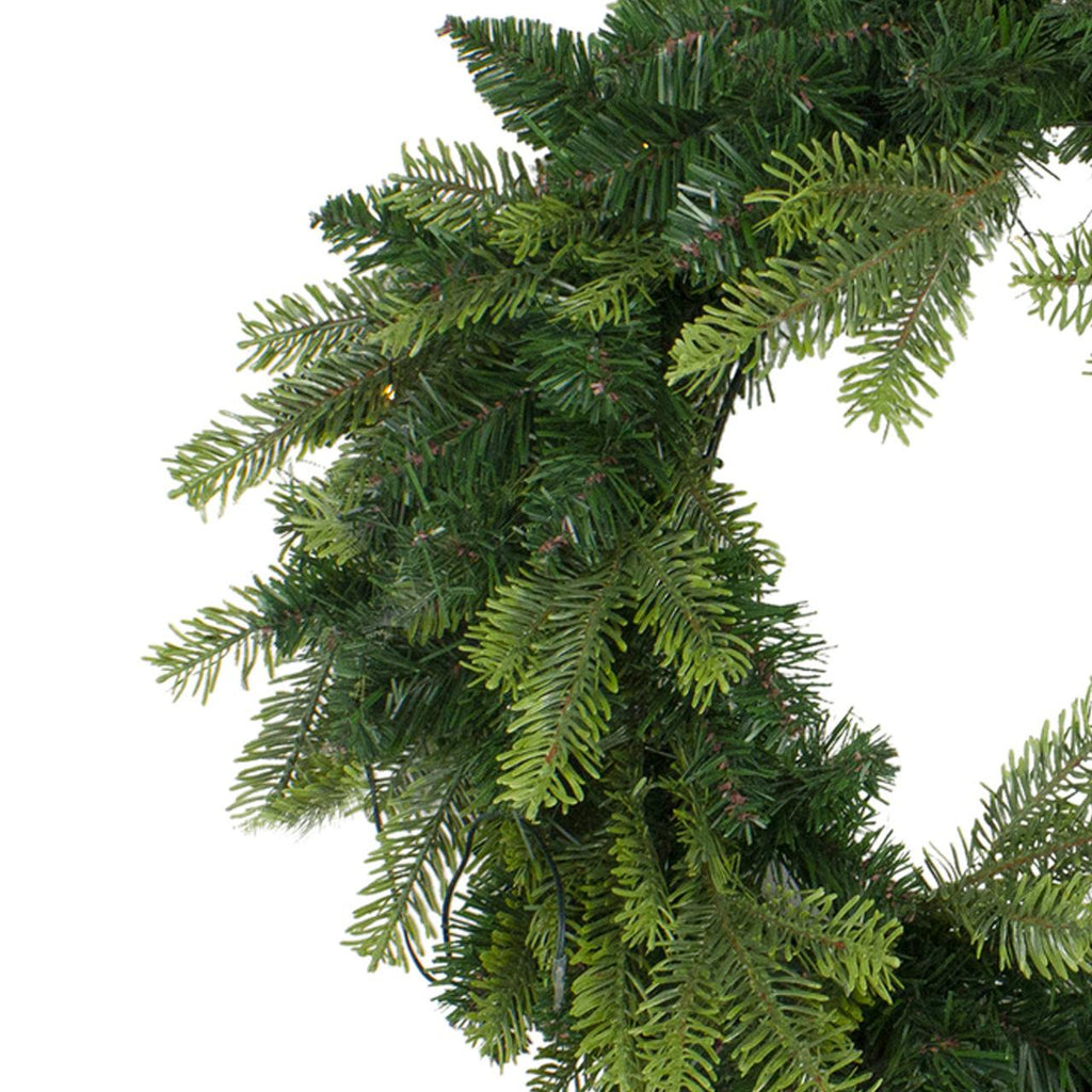 Pre-Lit Woodcrest Pine Artificial Christmas Wreath - 48-Inch, Clear Lights