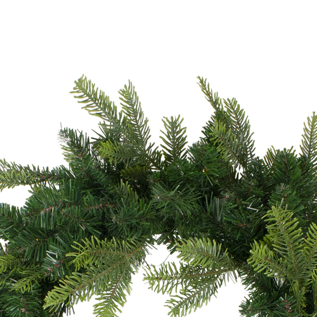 Pre-Lit Woodcrest Pine Artificial Christmas Wreath - 48-Inch, Clear Lights