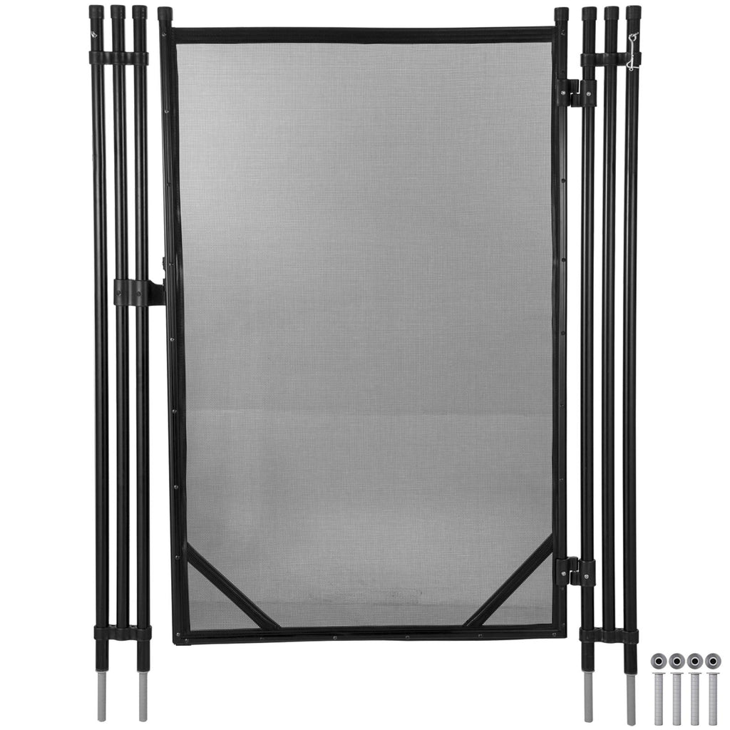 vevor swimming pool security fence pool fence 4' x 12/48/72/96' &amp; 4' x 12' door