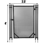 vevor swimming pool security fence pool fence 4' x 12/48/72/96' &amp; 4' x 12' door