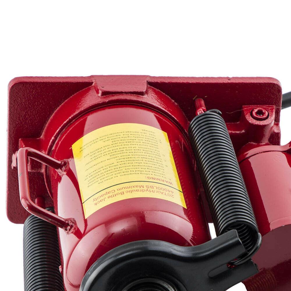 Air Hydraulic Bottle Jack 20 Ton w/ Manual Pump Heavy Duty Automotive Car Truck