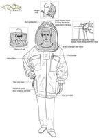 oz armour beekeeping ventilated jacket ultra cool 3 layers mesh with 2 hoods fencing and round brim hat (xx-large)