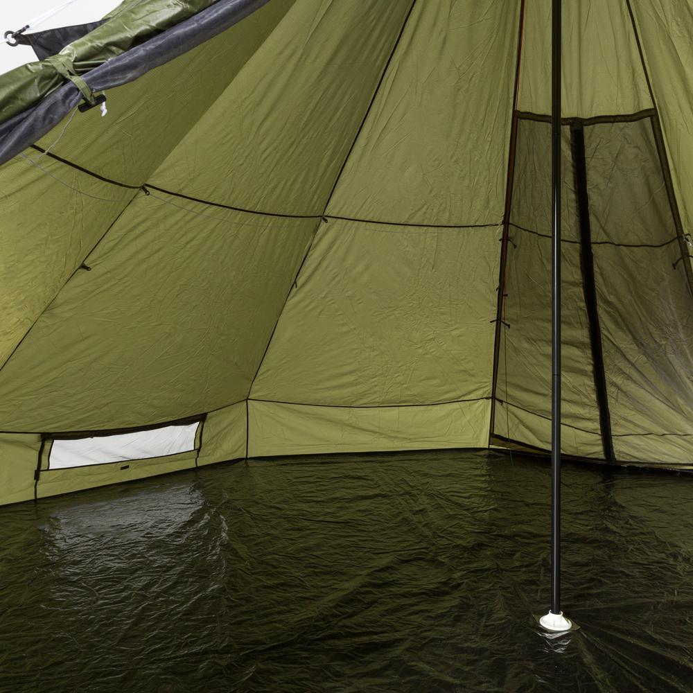 OmniCore s Deluxe 12-Person 18 ft. x 18 ft. TeePee with Vented Roof