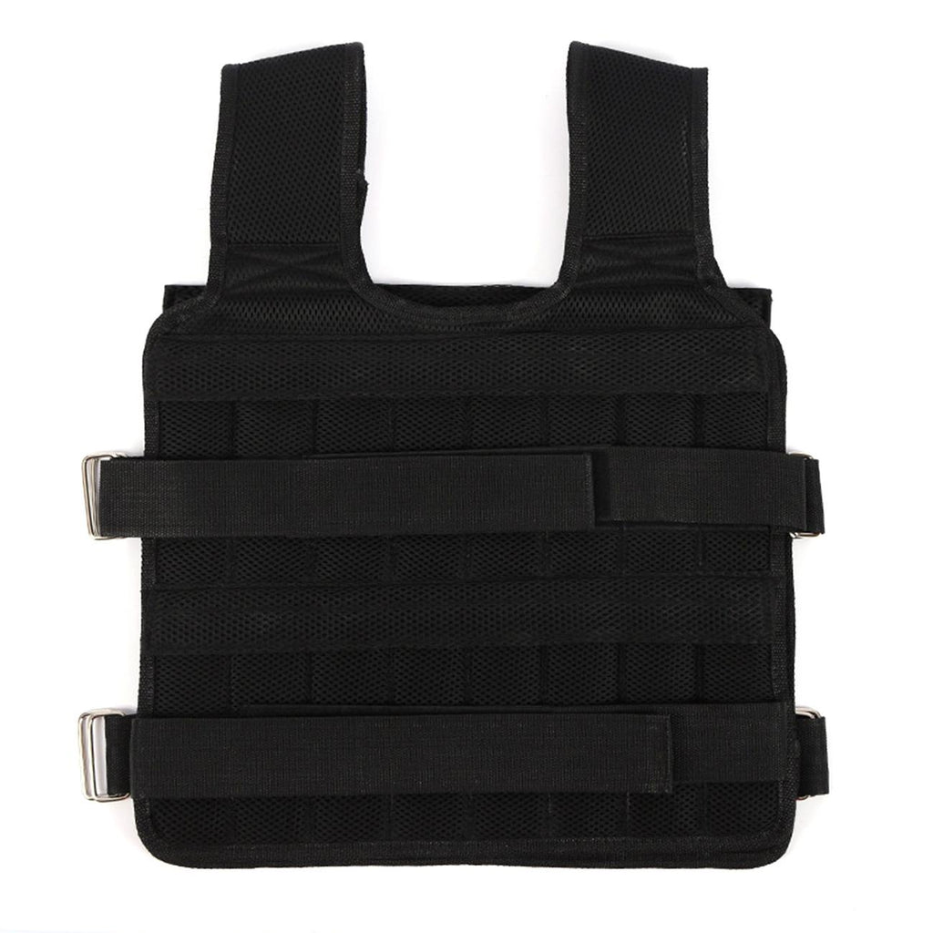 30KG Exercise Loading Weight Vest Boxing Running Sling Weight Training Workout Fitness Adjustable Waistcoat Jacket Sand Clothing(Weight Not Included)