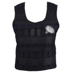 30KG Exercise Loading Weight Vest Boxing Running Sling Weight Training Workout Fitness Adjustable Waistcoat Jacket Sand Clothing(Weight Not Included)