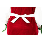 58 in. Christmas African American Dancing Baking Santa with Apron and Cookie
