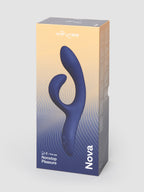 We-Vibe Nova 2 Midnight Blue App Controlled Rechargeable Rabbit Vibrator, Blue | Blue