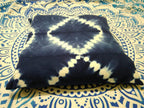 Indigo Colour, Decorative Cotton Throw, Shibori Sofa Pillow Cases, Tie Dye Shibori Cushion Covers, Bohemian Pillow Shams Outdoor Cushion Cover 16x16 (50)