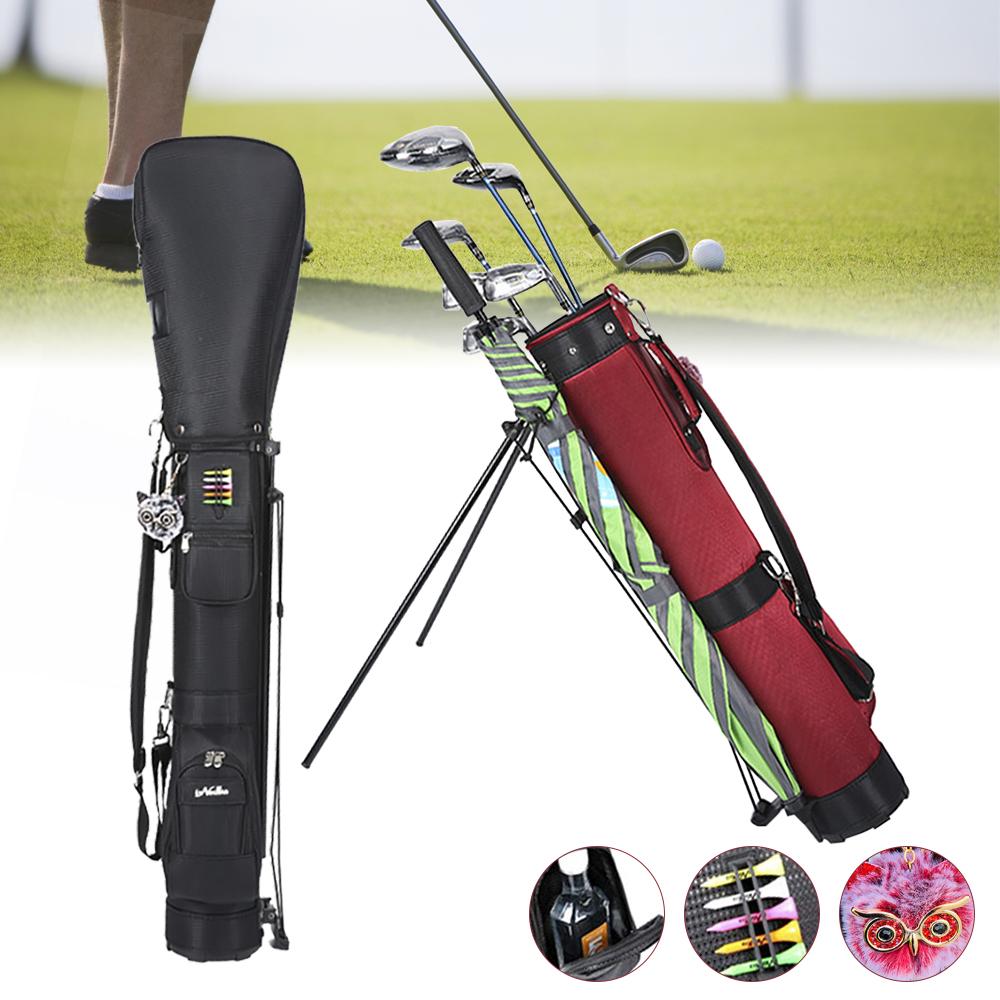 Golf Stand Bag , Durable Pitch Golf Carry Bag with Travel Shoulder Multiple StoraPouch Easy to Carry