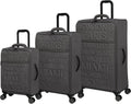 Citywide 3 Piece Softside 8 Wheel Spinner Set, Charcoal, 3 Pc