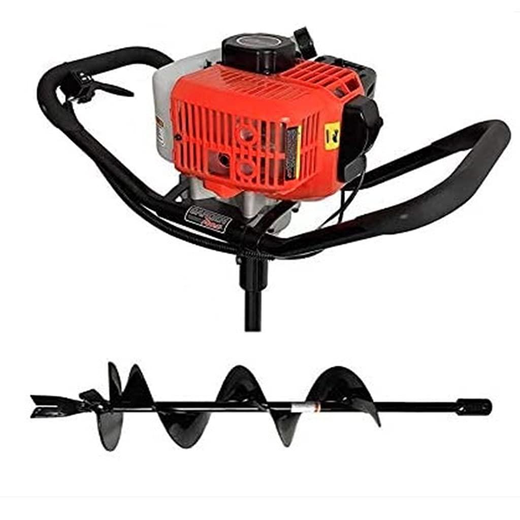 gardentrax earth auger combo 43cc 2cycle powerhead with 8 inch auger drill bit