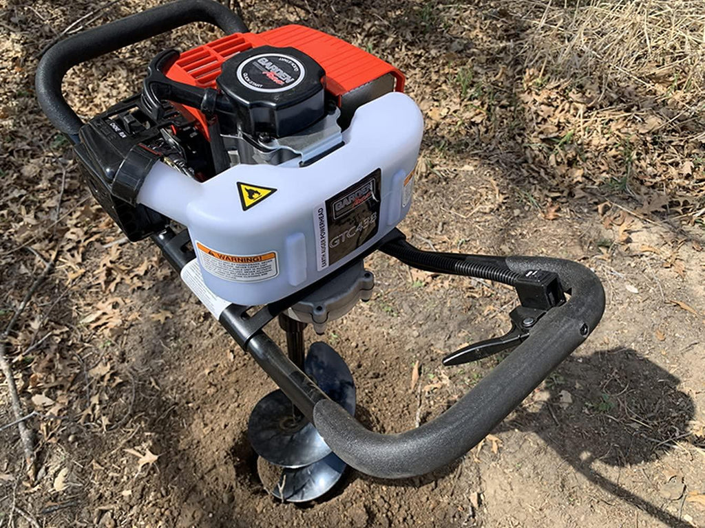 gardentrax earth auger combo 43cc 2cycle powerhead with 8 inch auger drill bit