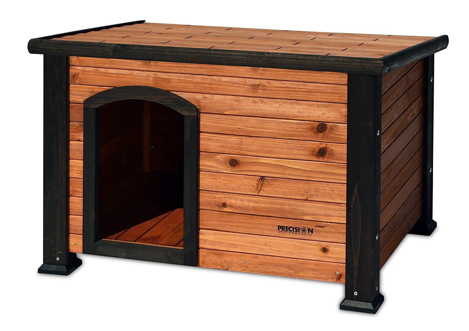 Precision Pet by Petmate Extreme Weather-Resistant Log Cabin Dog House with Adjustable Feet, 4