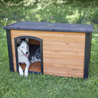 Precision Pet by Petmate Extreme Weather-Resistant Log Cabin Dog House with Adjustable Feet, 4