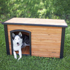 Precision Pet by Petmate Extreme Weather-Resistant Log Cabin Dog House with Adjustable Feet, 4
