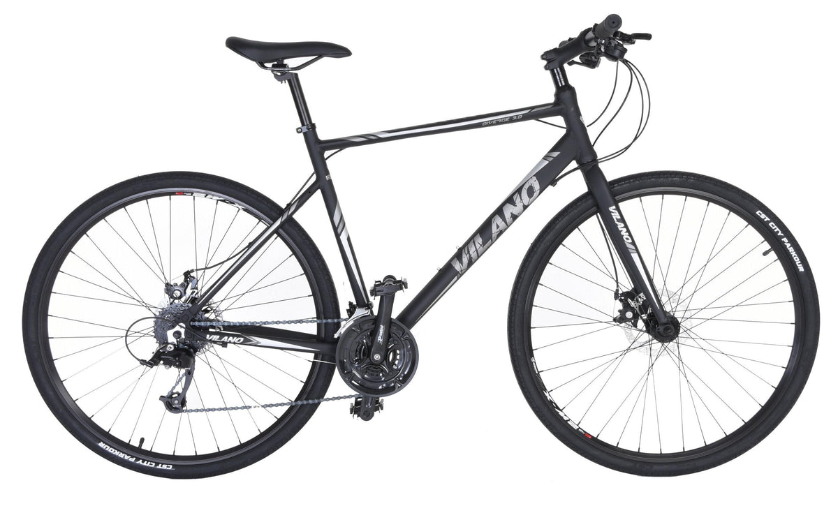 Vilano Diverse 3.0 Performance Hybrid Road Bicycle, 24 Speed Disc Brakes