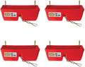 little giant ff16red 9 quart heavy duty plastic feed trough bucket fence feeder with clips for livestock &amp; pets, red (4 pack)