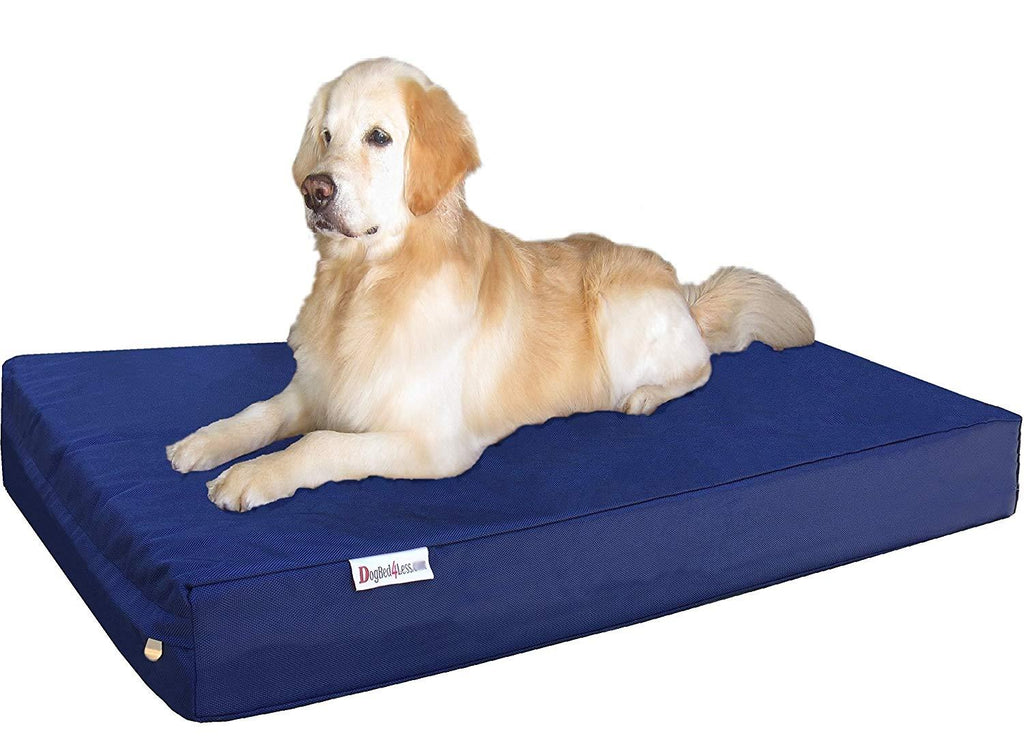 Dogbed4less Jumbo Extra LarOrthopedic Gel Infused Memory Foam Dog Bed with Washable External Zipper Cover and Waterproof Liner, 55X37X8 Inches
