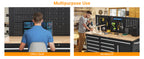61-Inch Heavy Duty Rolling Tool Chest with 10 Drawers and Solid Rubber Top Mobile Workstation, 1675 LBS Load, Includes Power Strip, LocSystem for GaraWarehouse Repair Shop