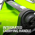 Cordless Lawn Mower 40V 17-inch Brushed 4Ah Lithium Battery Charger Yard Green